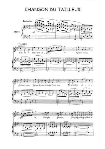 Chanson du tailleur